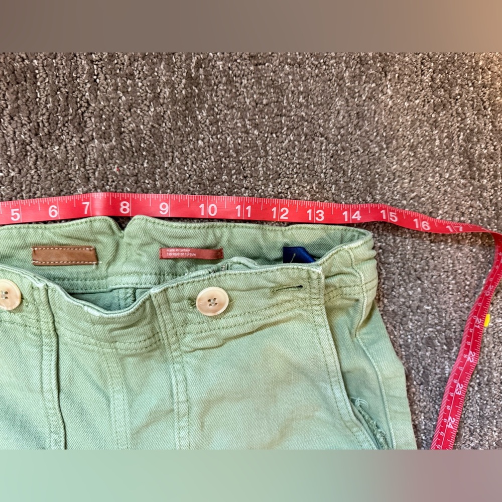 Anthropologie Light Green Wide-Leg Flare Jeans - Picture 12 of 15